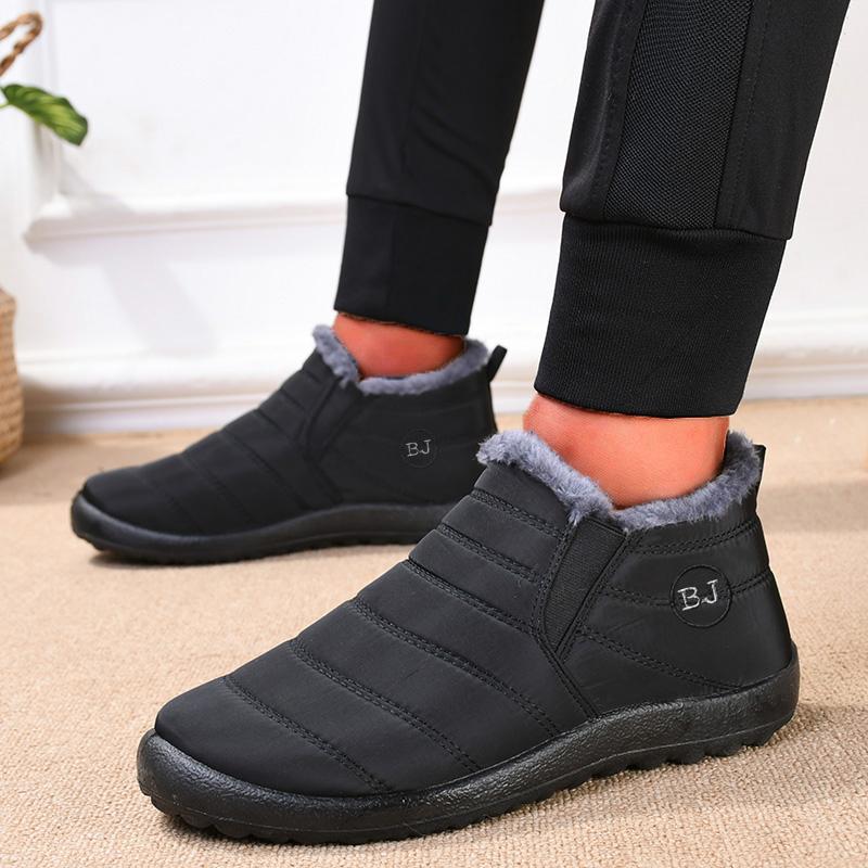 Snow Boots Woman Black Shoes Women Slip On Women Shoes Casual Unisex Waterproof Ankle Boots Fur Botas Mujer Winter Ladies Boots