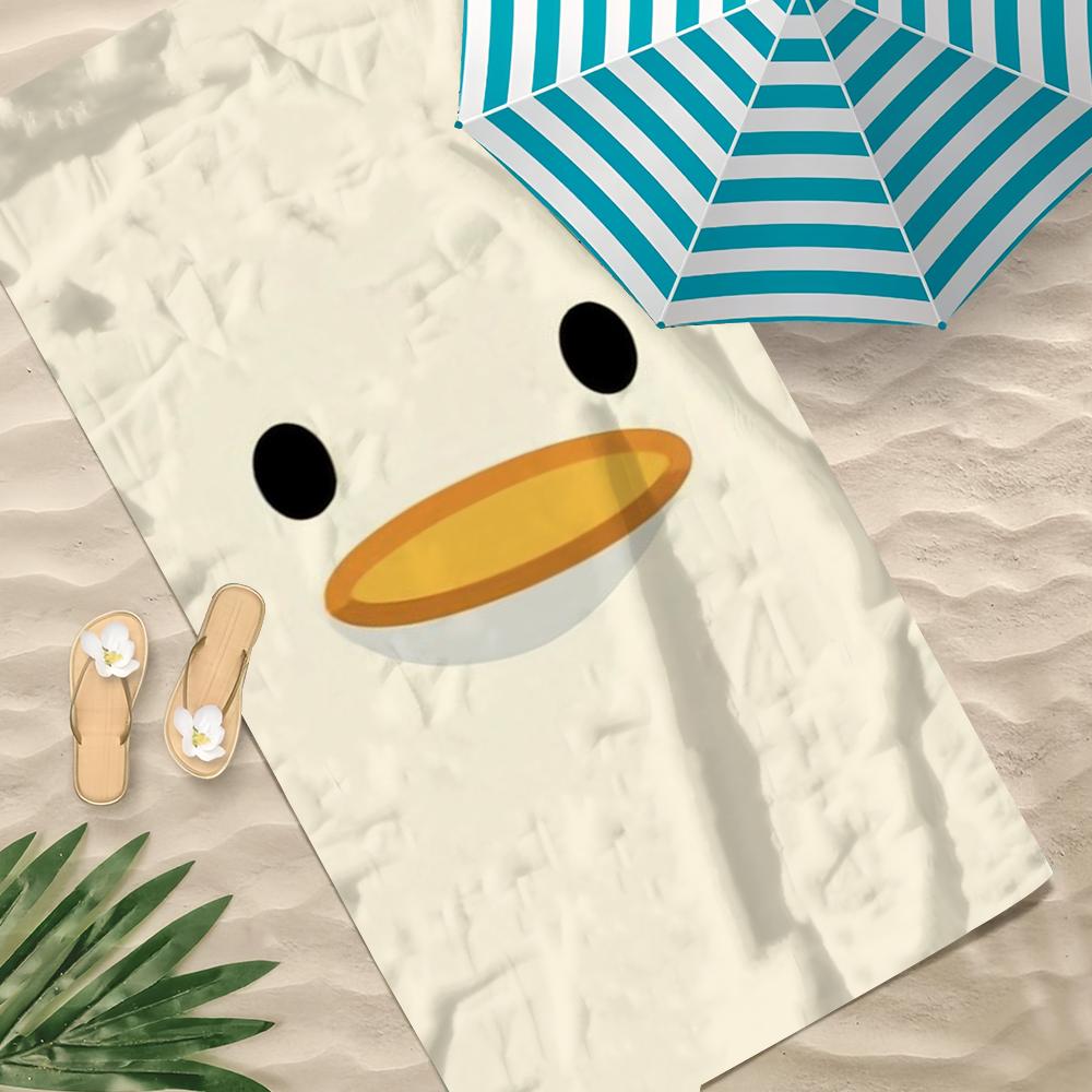 D-duck funny cartoon Towel Beach Quick Dry Soft Pool Towels Gift for Travel Gym Shower Camping sports