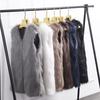 Winter medium and long imitation fox fur vest thermal vest women's vest jacket