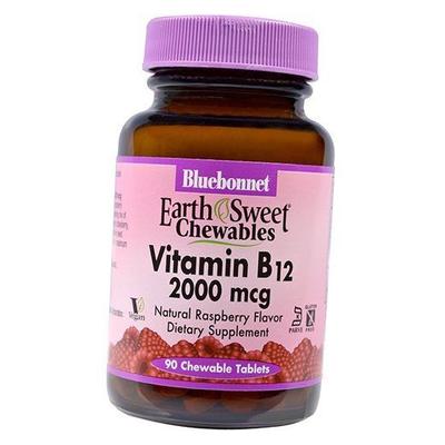 ויטמין B12, ציאנוקובלמין, ויטמין B12 2000, 90tab Raspberry (36393084)