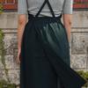 Mindwise Linen Full Skirt Apron (Dark Green)