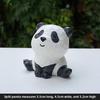 Little Panda Handmade Figurine, Cute Cake for Car Decoration, Tabletop Resin Small Handicraft, Small Animal Toy