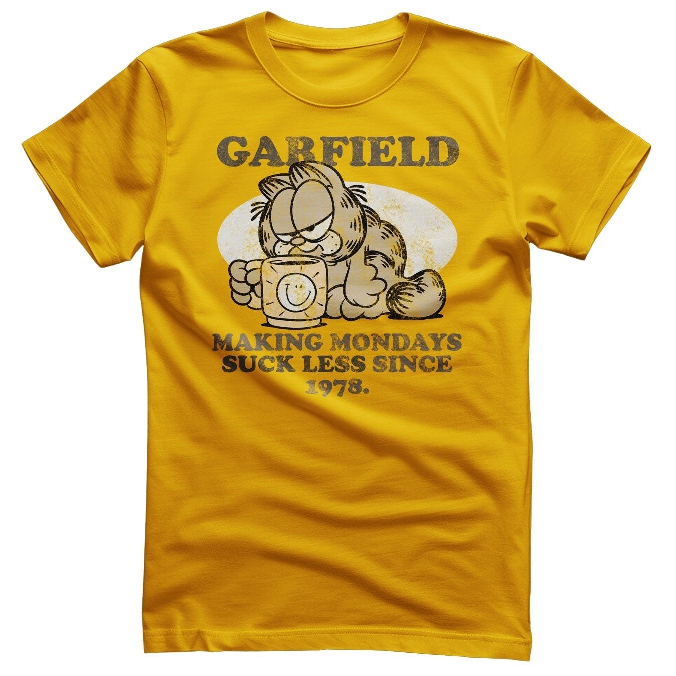 Licenza Ufficiale Garfield Rendendo Dal Lunedì Succhiare Less Dal 1978 T-Shirt XXXXL