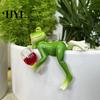 Charming Frog Yard Decor Miniature Figurine Planter Decoration Resin Flower Pot Hugger Plant Garden Statue for Edge Fairy Ornament
