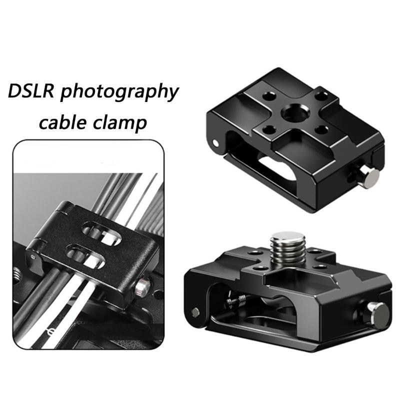 DSLR Camera Cable Organization Clip HDTV Data Cable Clamp Wire Lock Mount Adapter for Securing Camera Lighting Equipment