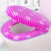 Zipper Type Waterproof Toilet Cover  Household Winter Coral Velvet Toilet Seat Cushion Universal Comfort Toilet Seat Cover