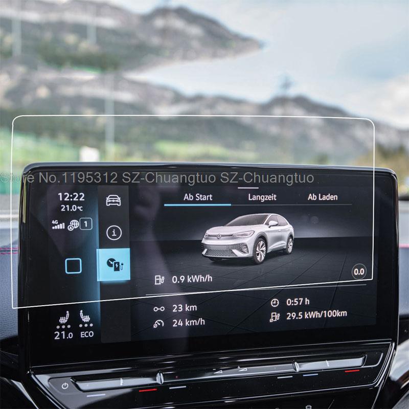 Gehärtetes Glas Displayschutzfolie Für Volkswagen ID5 2022 2023 12 Zoll Autoradio GPS Navigation Instrumentenbildschirm Zubehör