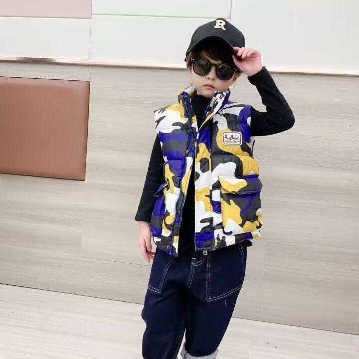 Big Goose Boys And Girls Down Vest White Duck Down Waistcoat Baby Student Vest