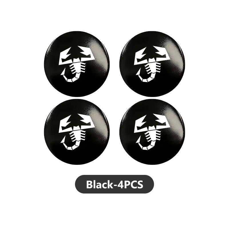 

For Abarth Car Styling Wheel Center Hub Caps Rim Cover Badge Emblem Stickers FR FIAT 124spider 500 Albea Astra Stilo Tipo UNO