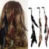 Able Boho Feather Headband Wig Beaded Feather Headdress Handmade Hair Clip Girl Hair Accessories High Quality