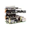 Raspberry Pi 5 Dual PCIe Expansion Board: Stackable 1-to-2 PCIe Interfaces with Multiple HAT Module Support