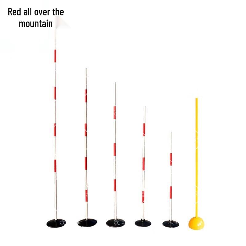 PVC Red & White Sports Training Obstacle Pole Set