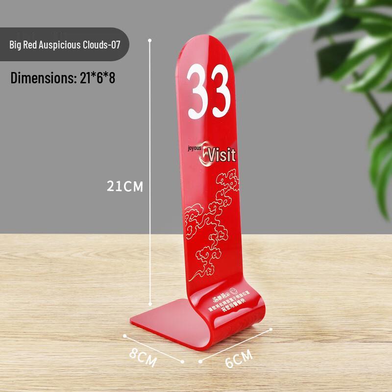 Акриловые таблички с номерами столов для ресторана