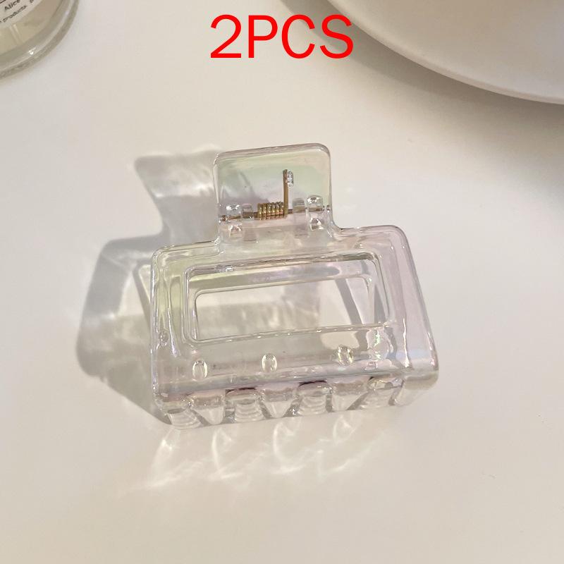 (87 Styles) 2pcs/ Set New Large Jelly Color Hair Clip Acrylic Hair Claw Shark Clamp For Women Girls Fashion Summer Updo Headwear Hair Accessories