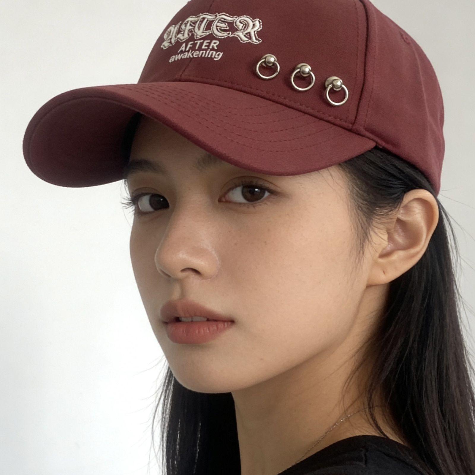 

New Hardtop Baseball Unisex Sports Leisure Embroidery Metal Buckle Korean Version Fashion Showface Little Star Outdoor Sunscreen