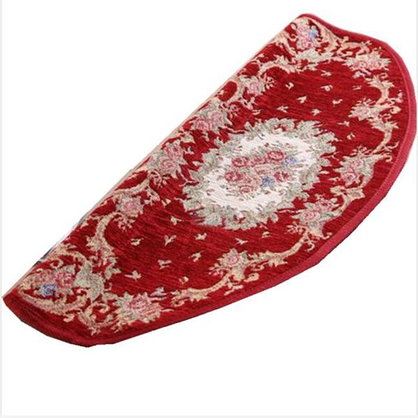 Protiskluzová sada dřevěných schodových rohoží 5 kusů Domácí koberec na schody Pohodlný Bezpečný Stylový Odolný Chránič podlahy