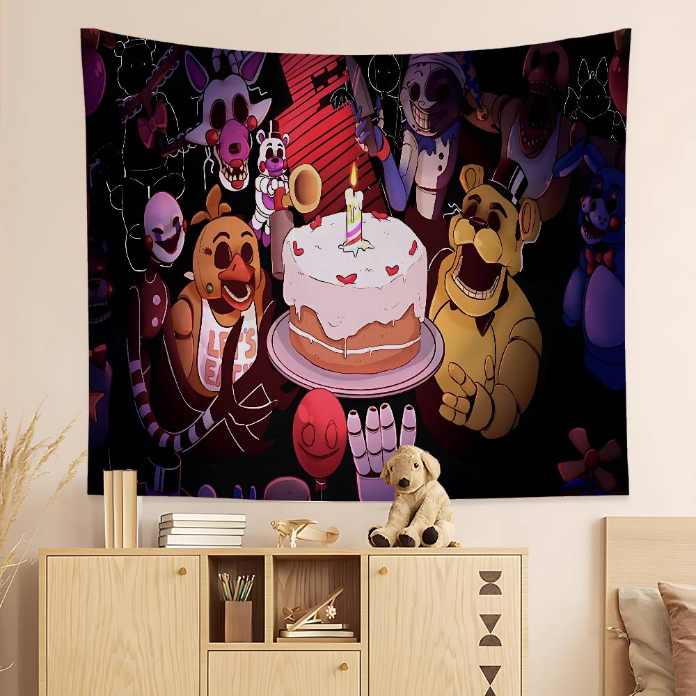 FFNAF FivenightsAtFreddys Colorful Tapestry Wall Hanging Cheap Hippie Bohemian Wall Tapestries Mandala Wall Hanging Sheets