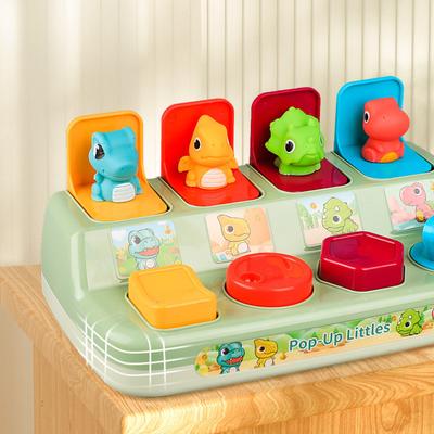 Montessori Baby Pop Up Tiere Spielzeug Interaktives sensorisches Spielzeug für Kleinkinder Entwicklungsförderndes Lernspielzeug für Jungen Mädchen 6-12 Monate