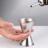 15/30ml 25/50ml 30/60ml Stainless Steel Measuring Cups Bar Party Wine Cocktail Shaker Dual Shot Jigger Liquid Drinks DIY Tool