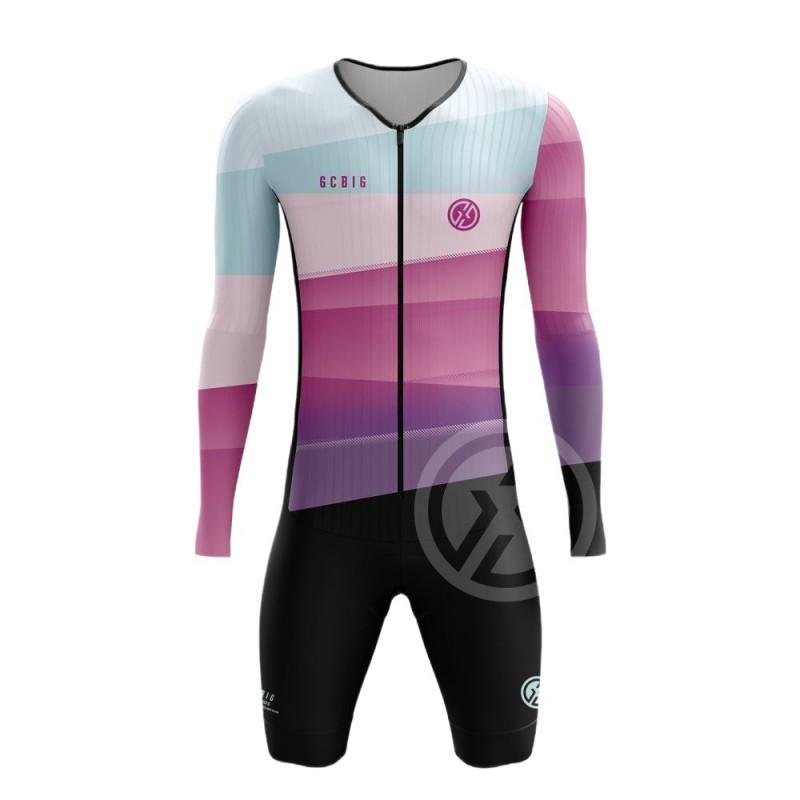 Mens Triathlon One-Piece Cycling Jersey Road Bike Racing