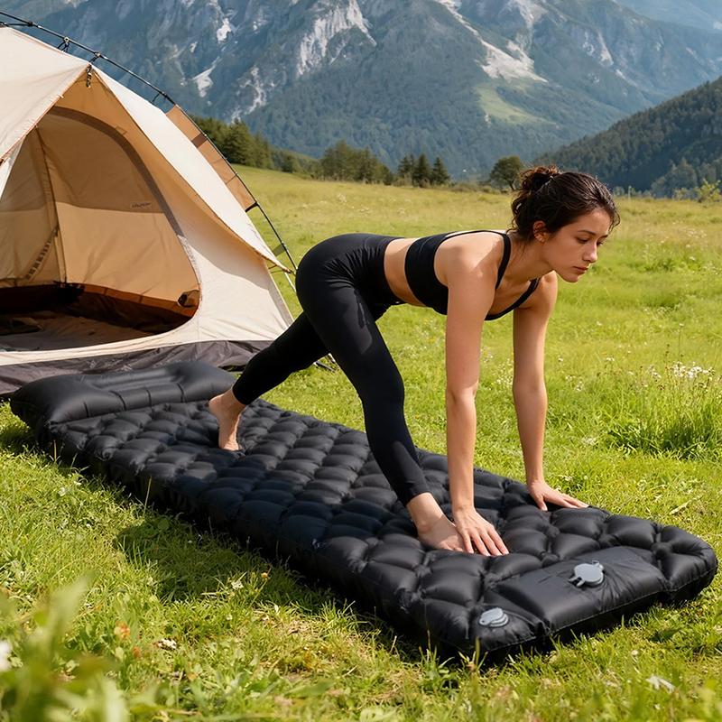 Lightweight Sleeping Air Mattress Ultralight Built In Inflator Pump Outdoor for Camping Hiking Travel