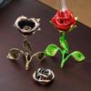 Handcrafted Metal Rose Burner Sturdy Aromatherapy Burner Romantic Rose Statue Gifts  Study Room