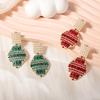 Europäische & Amerikanische Geometrische Diamantbesetzte Minimalistische Weihnachts-Trend-Ohrringe für Damen