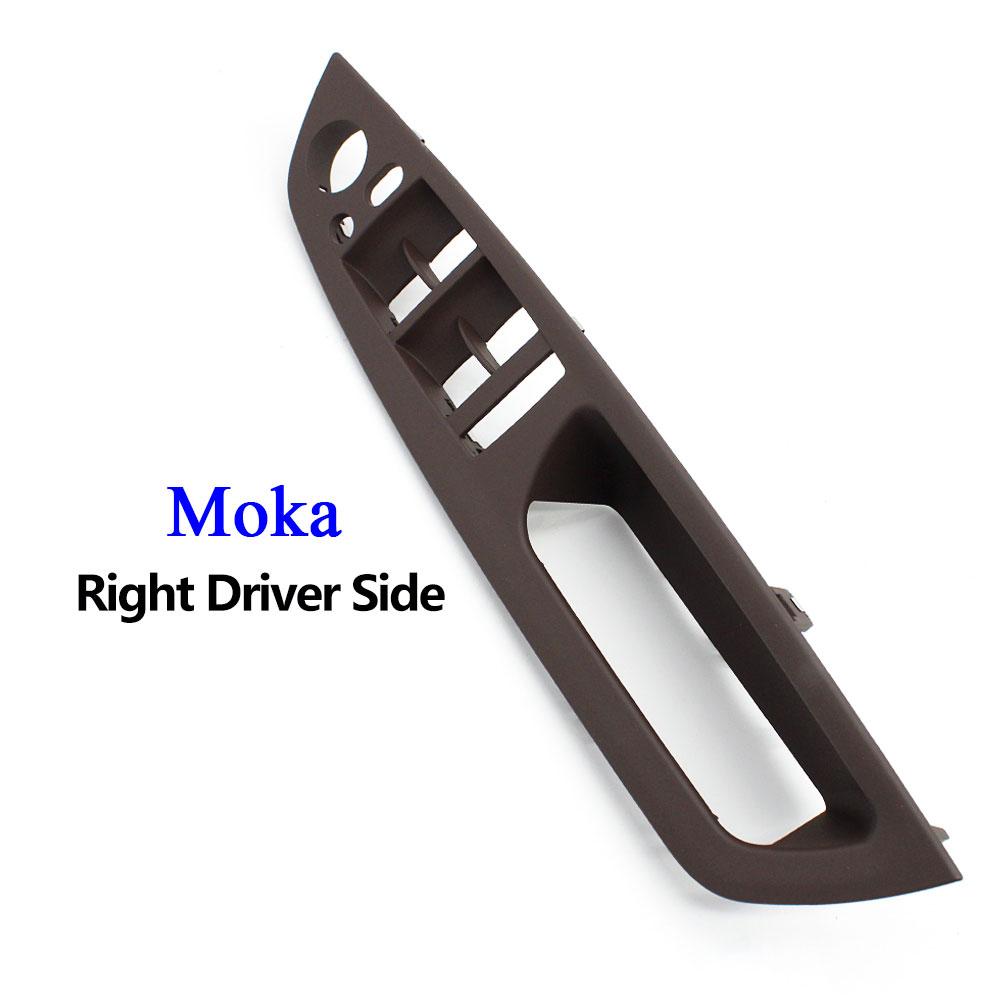 RHD scafandru dreapta mașină interior ușă cotieră panou mâner de tragere acoperire din piele de înlocuire pentru BMW X5 X6 E70 E71