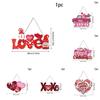 Day Valentines Paper Door Hanging With Heart Flower Design For Party Decor