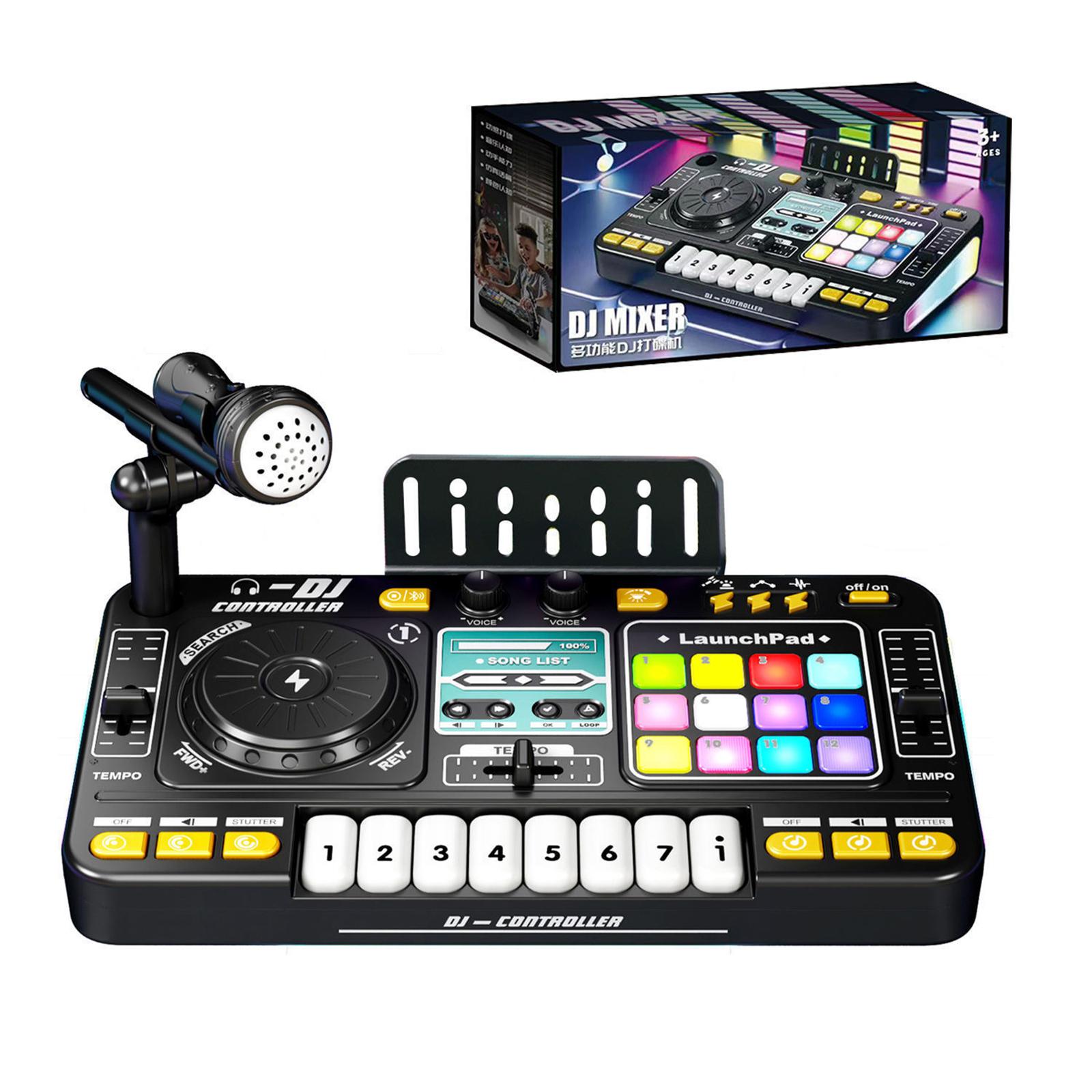 Детский электронный музыкальный плеер DJ-микшерный набор Игрушка с 12 MIDI-песнями Игровой DJ-контроллер Оборудование Образовательный подарок