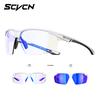 SCVCN Cycling Red Blue Photochromic Glasses Outdoor Sports Running Men's Sunglasses Road MTB Bicycle Goggles Women Bike Eyewear