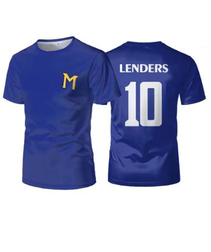 Sports Breathable Jersey Lenders Summer Men s T-Shirt Captain Winglet Cosplay Kids XXS