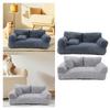 Pet Sofa Plush Comfortable Anti Skid Base All Seasons Rectangle Pet Supplies Dog Couch with Removable Cover for Kitten Pet Dog