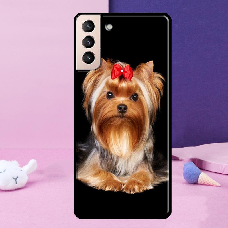 Yorkshire Terrier Dog Phone Case For Samsung Galaxy S25 Ultra S23 S20 S21 S22 S24 FE S9 S10 Plus S24 Ultra Cover