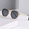 Metal Polygon Sunglasses WomenTrendy Traveling Outdoor Sport UV Protection Eyewear Men Classic Driving Sunscreen Sun Glasses