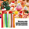DIY Art Projects for Students 100Pcs Pipe Cleaners Handicrafts, Flexible Chenille Stems Bendable Wire Decoration Projects, Multi-colored Kids