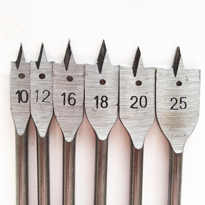 Dreizackiger Sechskantgriff-Flachbohrersatz für die Holzbearbeitung zum Stanzen von Holz