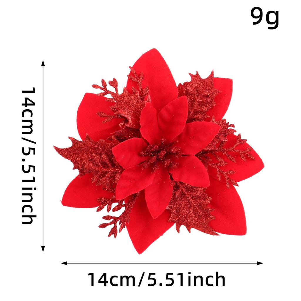 Christmas Flower Decoration Pendant Diy Three-Layer Christmas Flower Christmas Tree Wreath Scene Arrangement Accessories