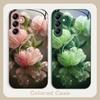 Pink Crystal Flower For Samsung A 20 30 22 23 24 25 26 31 32 33 34 35 42 50 51 52 53 54 55 56 70 71 72 73 5G glass phone case
