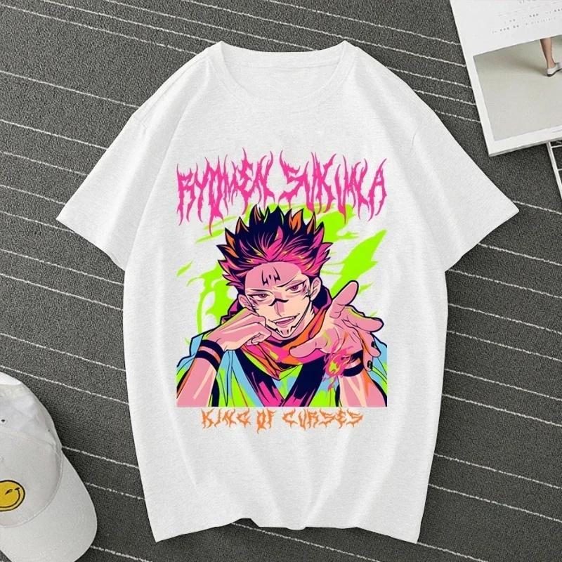

Jujutsu Kaisen Two-Faced Sukuna! Dark Style Anime Short Sleeve T-Shirt 100