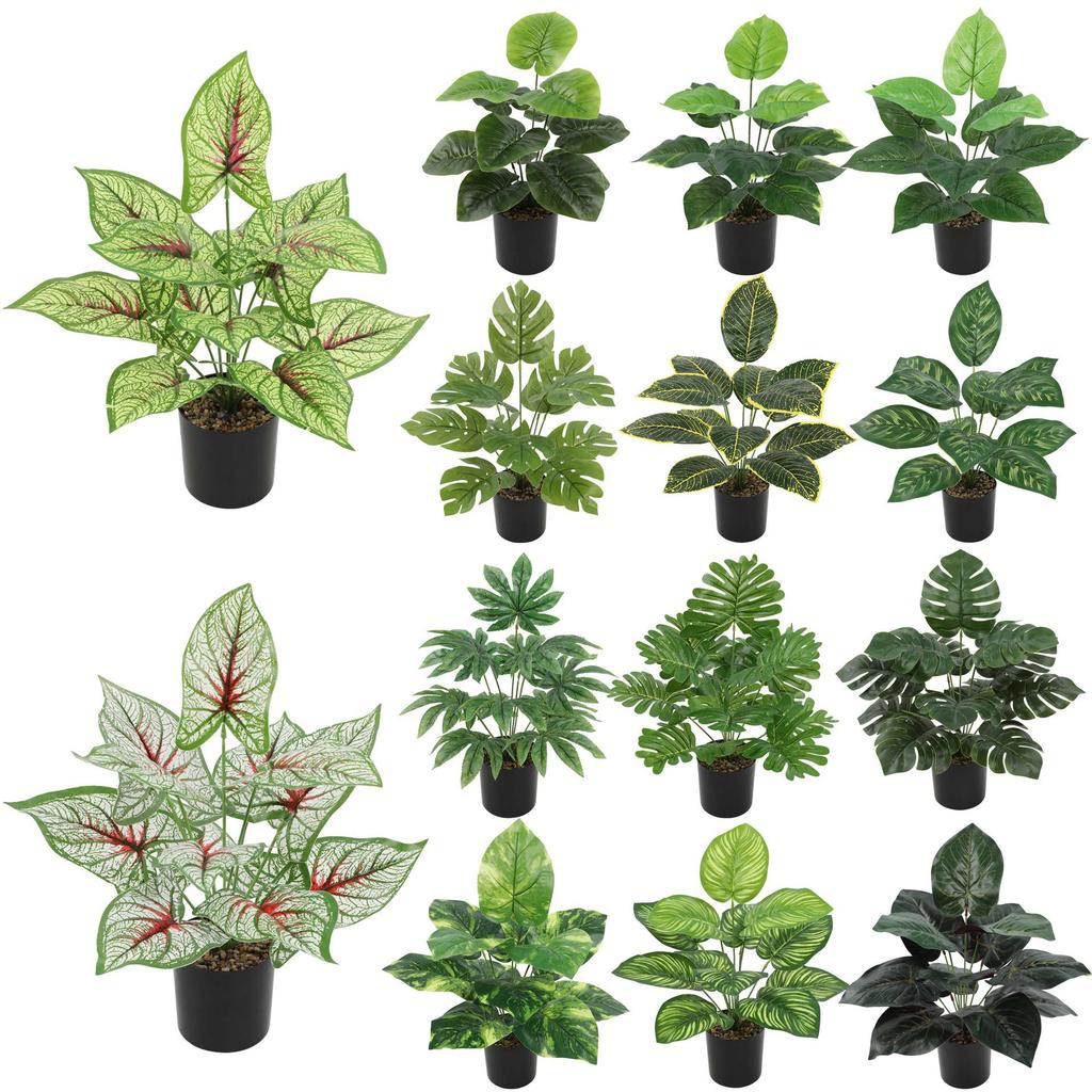 Artificial Potted Green Plant for Indoor and Outdoor Decoration - Home, Hotel, Courtyard, or Desktop Bonsai Ornament.