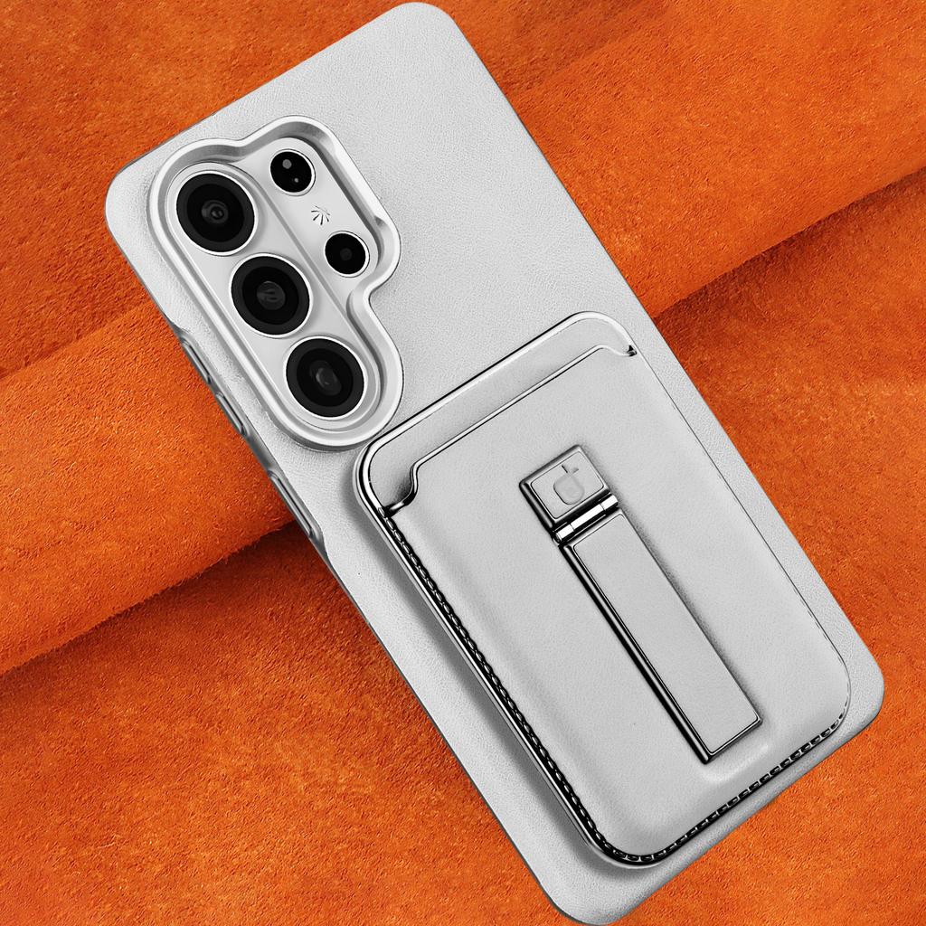 Luxury Business 2 In 1 Detachable Magnetic Card Solt Case for Samsung S26 Ultra S25 S24 Plus Foldable Kickstand Shockproof Cover
