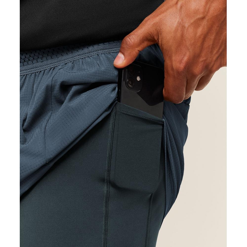 Gymshark Running 4  2in1 Shorts Gs Stealth Blue Gs Deep Petrol Blue A3b9p Ud7p