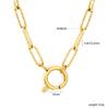 2026 New Waterproof 18K Gold Plated Stainless Steel Oval Heart Shape Cubic Zirconia Pendant Charms for DIY Jewelry Making