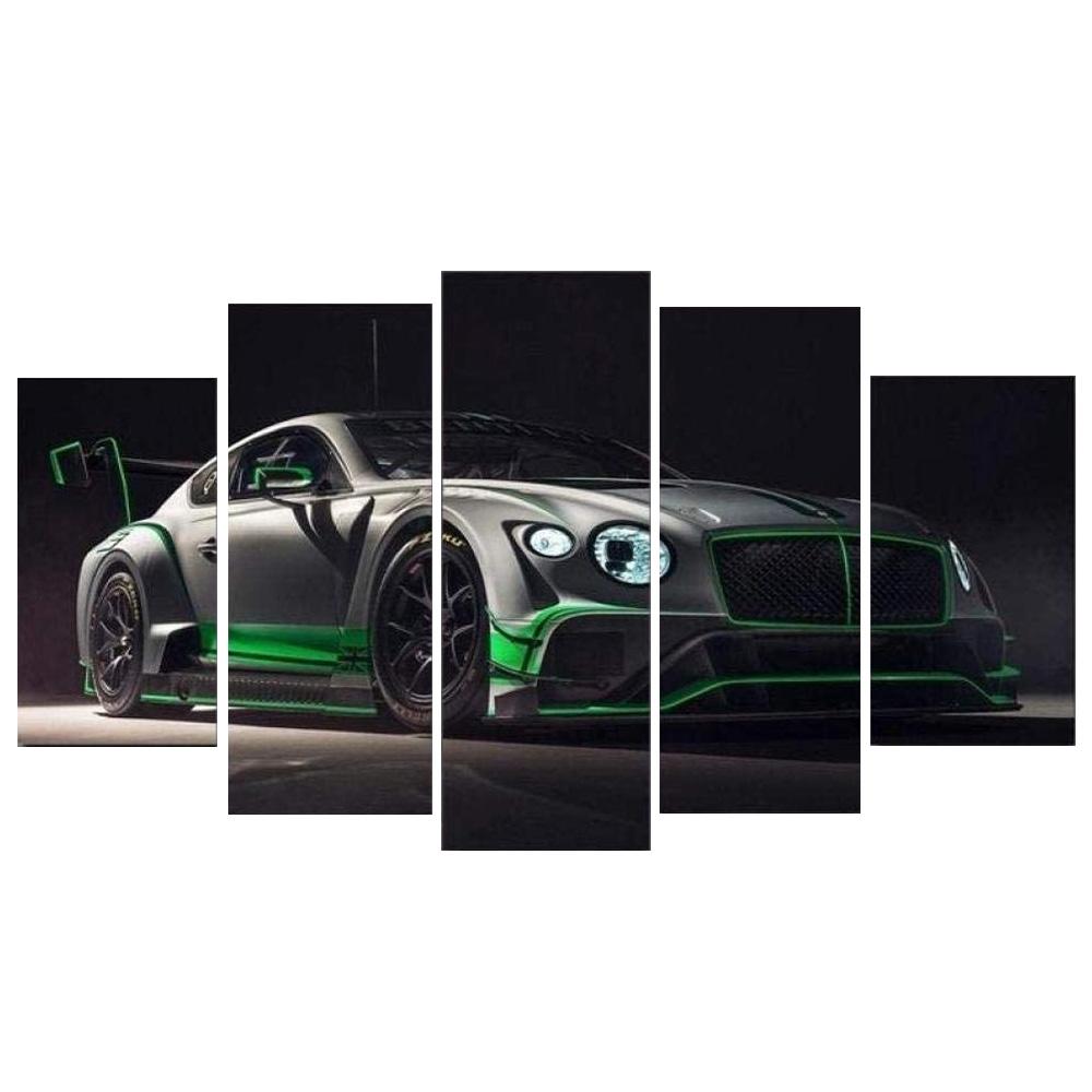 

Настенное искусство на холсте, 5 шт., принты, серый супер спортивный автомобиль, модульный современный декор, постеры, фотографии, украшения для дома, гостиной, картины без рамки 20x35cm*2 20x45cm*2 20x55cm*1