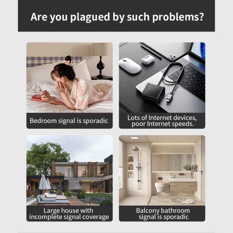 300Mbps WiFi Signal Amplifier Wireless Networking Router Repeating Wall Extender Accessories Enhancer Home Penetration