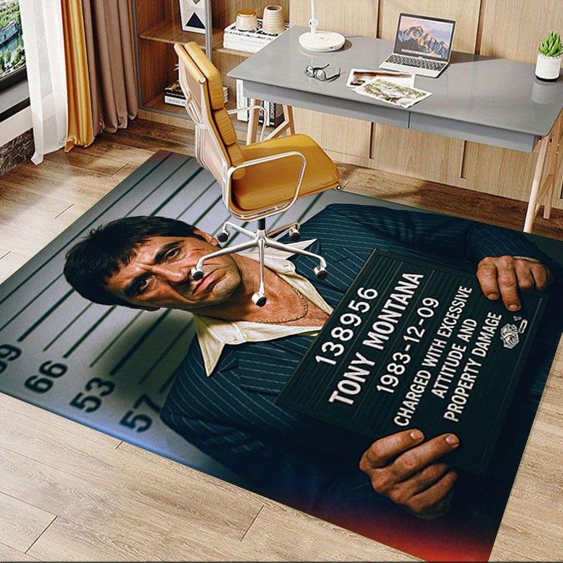 1 szt. Dywanik Biurowy Krzesło Scarface Miękki, Wygodny, Na Wszystkie Pory Roku, Idealny do Domu, Sypialni lub Biura, Idealny Prezent dla