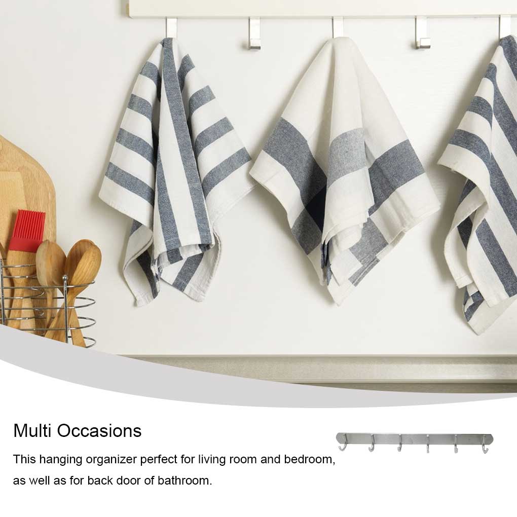 Hooks Home Living Room Back Door Organizer Bedroom Coat Hat Rack Umbrella Hanger Wall Mounted Kitchen Holder Bags Tools