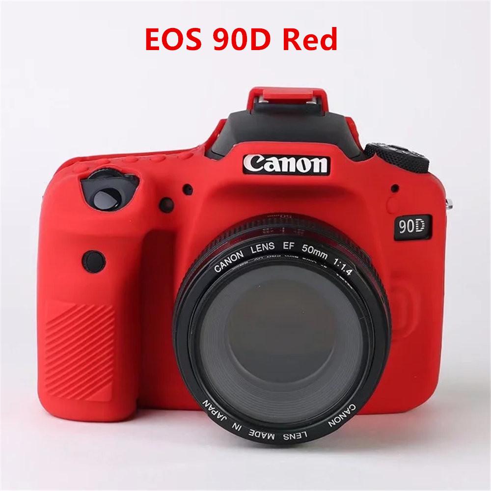 Soft Silicone Armor Camera Body Case For Canon EOS 5D2 5D3 5D4 6D 6D2 7D 7D2 750D 850D 80D 90D 800D 4000D 650D 700D 200D 250D