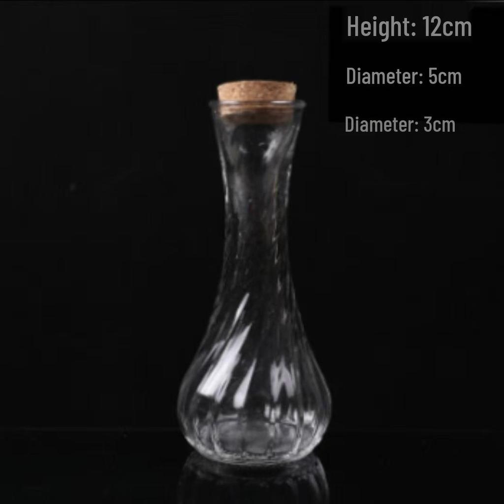 DIY Cork Star Wishing Drift Bottle - Clear Glass Ocean Lucky Star Bottle